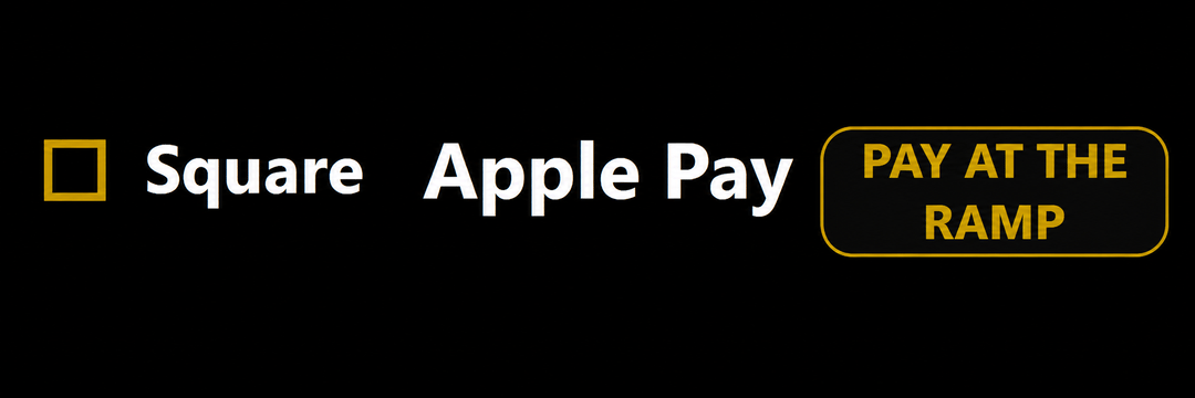 Square and Apple Pay accepted at the ramp